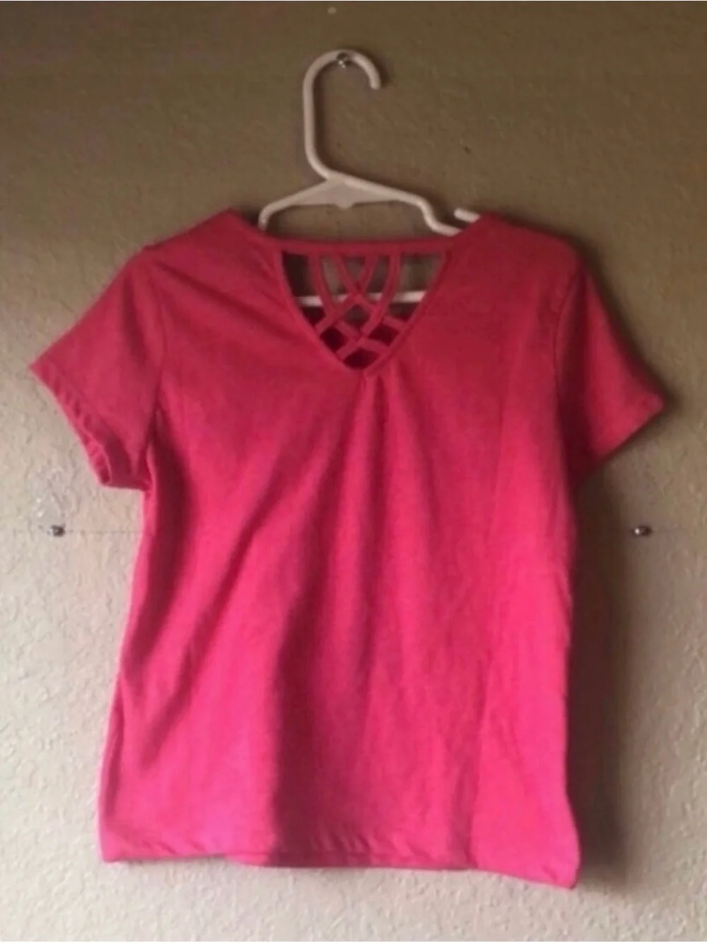 New Old Navy Shirt Girls Pink Short Sleeve Shirt Top Graphic Tee Shirt Size XS 5
